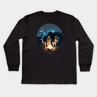 Spacefire Stories: Three Astronauts Share Tales Kids Long Sleeve T-Shirt